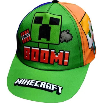 Kšiltovka Fashion UK Chlapecká kšiltovka MINECRAFT BOOM vícebarevná Barva: vícebarevné, Velikost: 54