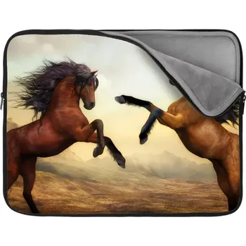 pouzdro na notebook Sablio Obal na notebook Vzpínající se koně - 13"