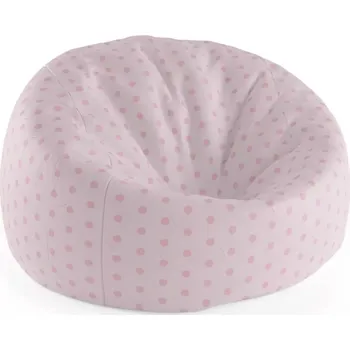 Sedací pytel Sablio Sedací vak Cocoon Růžové puntíky - 75 x 45 x 35 cm