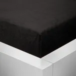 Froté prostěradlo 90x200 / 25cm - černé