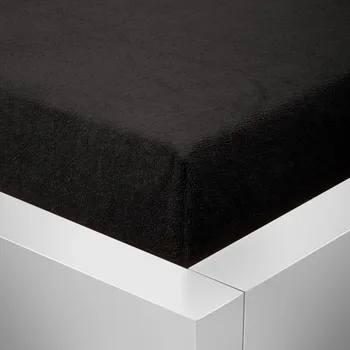 Prostěradlo Froté prostěradlo 90x200 / 25cm - černé
