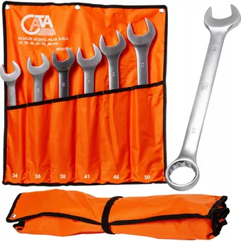 Klíč Otevřený a očkový klíč Cata 6 Ks. ocel CrV 34-50 mm