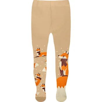 Dětská móda Veselé dětské punčošky Liška se šálou