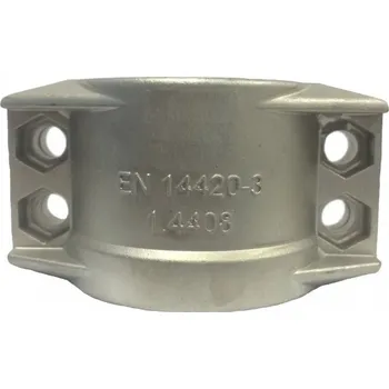 Držák na zahradní hadici 53 CLAMPS DIN 2817 SS - na hadice 38 x 8 mm, vnější rozměr 53 - 56 mm, EN 14420-3