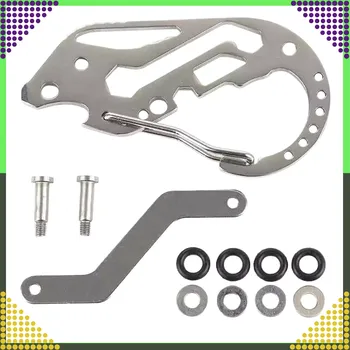 Multifunkční karabina na klíče – kapesní multi‑tool z nerezové oceli