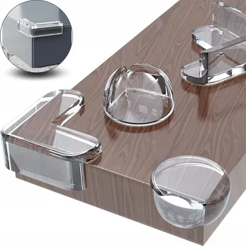 Dětsný nábytek 20x SILIKONOVÉ CHRÁNIČE ROHŮ A HRAN, OCHRANNÉ ROHY