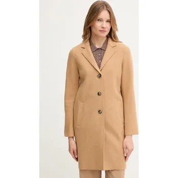 Dámský kabát Vlněný kabát OUI hnědá barva, 79918 80E, vel. 38
