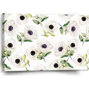 Obraz Sablio Obraz Bílé sasanky - 60x40 cm