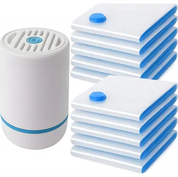 Povlečení 10x Vakuové pytle na oblečení, Povlečení, deky 40x60 cm + Elektrická pumpička