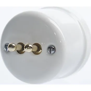 vypínač Dvojitý vypínač Jlm Lighting CWNTSRDW bílý