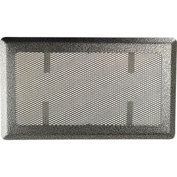 Větrací mřížka Ventilační mřížka ke krbu Km Express stříbrná