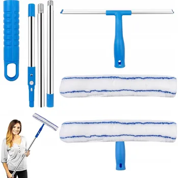 Vysavač na okno SADA NA ČIŠTĚNÍ OKEN S VÝMĚNNOU UTĚRKOU A SILIKONOVOU STĚRKOU