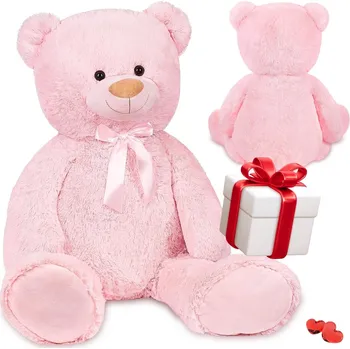 plyšák PLYŠOVÝ MEDVÍDEK XXL 100 CM PLYŠÁK , DÁREK HRAČKA NA VALENTÝNA