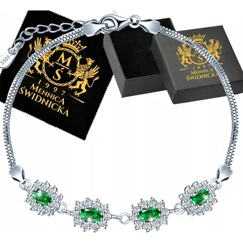 Náramek Stříbro náramek 925 Zirkony Dárek