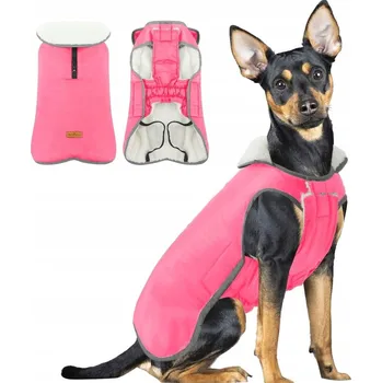 Obleček pro psa Bunda Obleček pro Psa Teplá Reflexní Růžová Velikost L