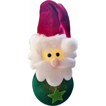 Vánoční dekorace Svítící vánoční skřítek LED - vánoční dekorace červený