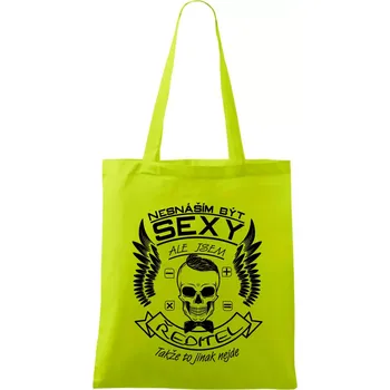 Nesnáším být sexy - ředitel - Taška bavlněná - 42 x 38 cm ( Limetková )