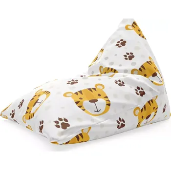 Sedací pytel Sablio Sedací vak Triangl Tygřík: 120 x 100 x 100 cm