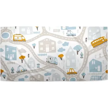 Sablio Ručník Cestičky s dopravou - 30x50 cm