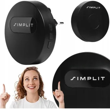 Domovní zvonek Bezdrátový zvonek Simplit s dosahem 200 m a hlasitostí 90 dB