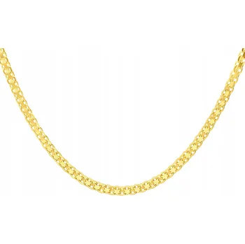 Náhrdelník Zlatý Řetízek Dámský náhrdelník Bismark Stříbro O Ryzosti 925 Pozlacený 55 cm