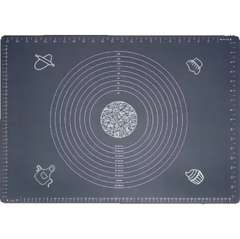 Kuchyňský vál SILIKONOVÝ VÁL VELKÁ PODLOŽKA na těsto S MĚŘÍTKEM 40x50 cm