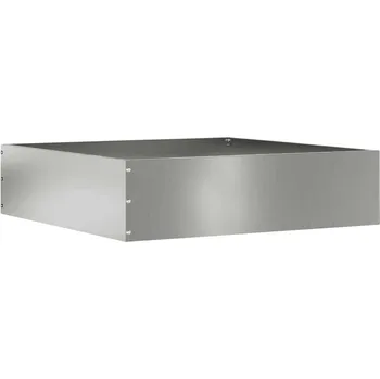 Truhlík vidaXL Okraj trávníku Stříbrná 50 x 50 x 13 cm Pozinkovaná ocel