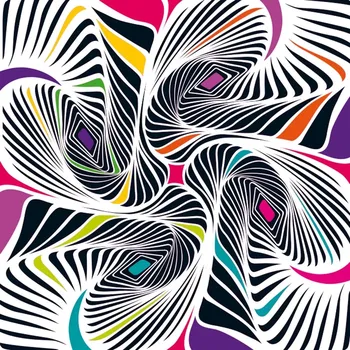 Puzzle Čtvercové puzzle Curiosi Q Shake – vzor II, 72 dílků