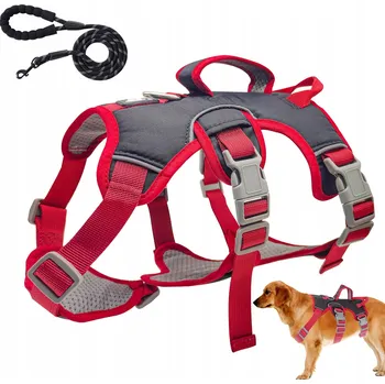 Postroj pro psa Postroj pro psa, velikost M, bezpečnostní reflexní postroj