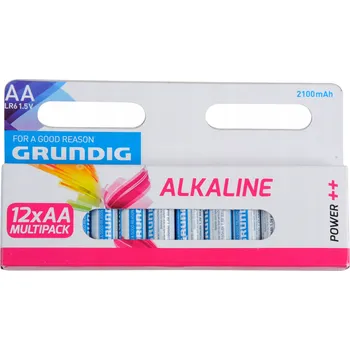 Článková baterie Alkalická baterie Grundig AA (R6) 12 ks