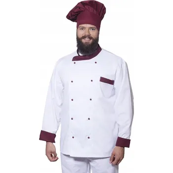 Pánská mikina Mikina dvoubarevná All s dlouhým rukávem bordó XXL