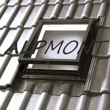 Výstupní okno Bramac Luminex ALU 44 Elox hliník černá 9005 (Značka: BRAMAC rozměry: 44x57cm)