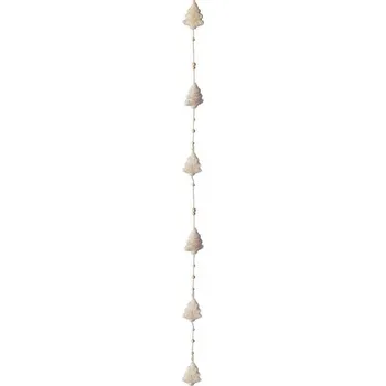 Vánoční dekorace Dekorativní řetěz girlanda s vánočními stromky 136 cm VÁNOČNÍ OZDOBA DEKORACE