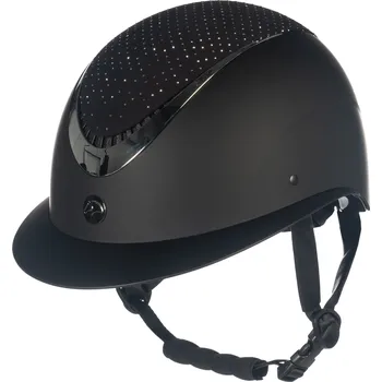 Jezdecká přilba Jezdecká helma HKM Alarion Diamond, černá, M - 55-57