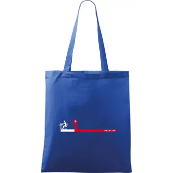 Nákupní taška Práce - deadline (Hana-creative) - Taška bavlněná - 42 x 38 cm ( Královská modrá )