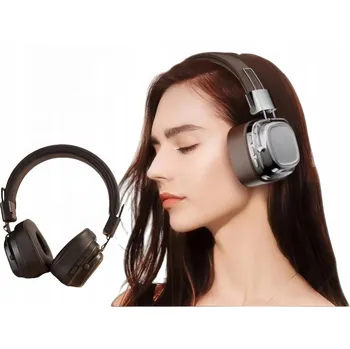 Sluchátka Bezdrátová sluchátka přes uši Bluetooth 5.3 MP3 Měkké náušníky Slot pro SD kartu