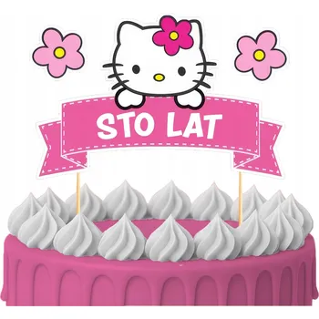 Obraz Ozdoba na dort ZÁPICH DO DORTU Hello Kitty - postavičky, 8 ks