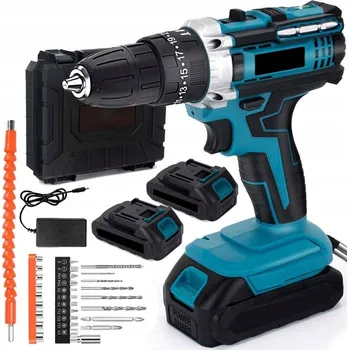 Vrtačka AKUMULATOROVÁ PŘÍKLUPOVÁ AKU VRTAČKA , ŠROUBOVÁK, 2xAKU 20V, SADA V KUFRU