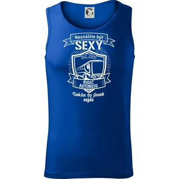 Nesnáším být sexy - Řidič autobusu - Tílko pánské Core - S ( Královská modrá )