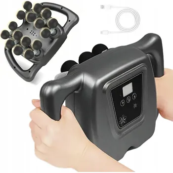 Masážní přístroj MASÁŽNÍ PISTOLE 16 NÁSTAVCŮ 99 ÚROVNÍ 9 REŽIMŮ TICHÝ MOTOR