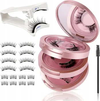 Péče o řasy a obočí Umělé Magnetické Řasy Pro Zahuštění Řas Sada 8 PÁRŮ Elegantní Vzhled