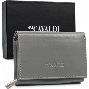 4U Cavaldi dámská peněženka z pravé kůže šedá