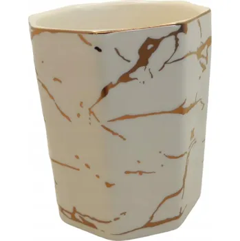 Držák na kartáček Keramický hrnek do koupelny na kartáčky a štětce