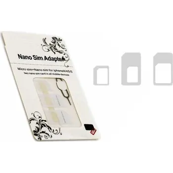 Adaptér SIM karty Nano SIM na Micro SIM a Standard SIM