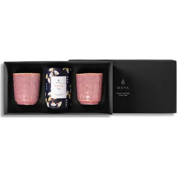 Čaj MOYA SADA SYPANÉHO ČAJE KUKICHA 60 g & 2 HRNKY BOTAN 200 ml