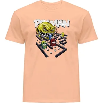 Pánské tričko panske-levne-bavlnene-tricko-digi-potisk-rasta-predator Barva: Orange neo - meruňková, velikost: S