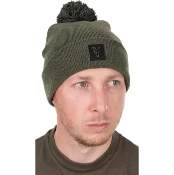 Pokrývka hlavy Zimní čepice Fox Collection Bobble Hat zelená vel. univerzální