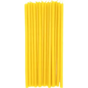 Svíčka Tradiční svíčka z včelího vosku s vůní medu Pasieka Rodzinna 50 ks