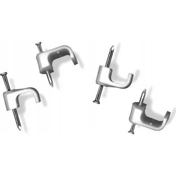 kabelová chránička KABELOVÁ ÚCHYTKA FLOP PRO PLOCHÉ KABELY - 100 ks PLASTCHEM FP 13-7 \ 12-6