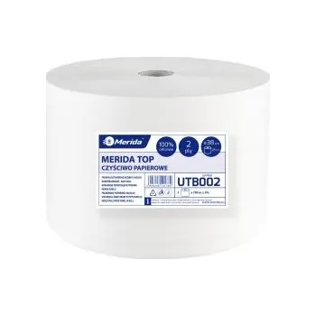 Papírový ubrousek UBROUSEK PAPÍROVÝ TOP BÍLÝ ŠÍŘKA 39 CM, DÉLKA 700 M, DVOUVRSTVÝ, PLASTIKOVÉ BALENÍ 1 KS .